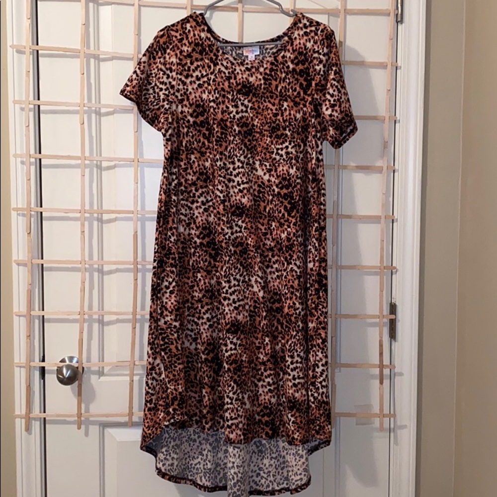 LuLaRoe Animal Print High-Low Dress